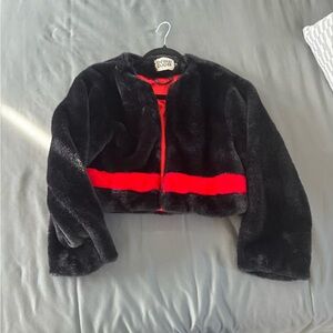 Bsbg Fur' Black Jacket with Red Stripe